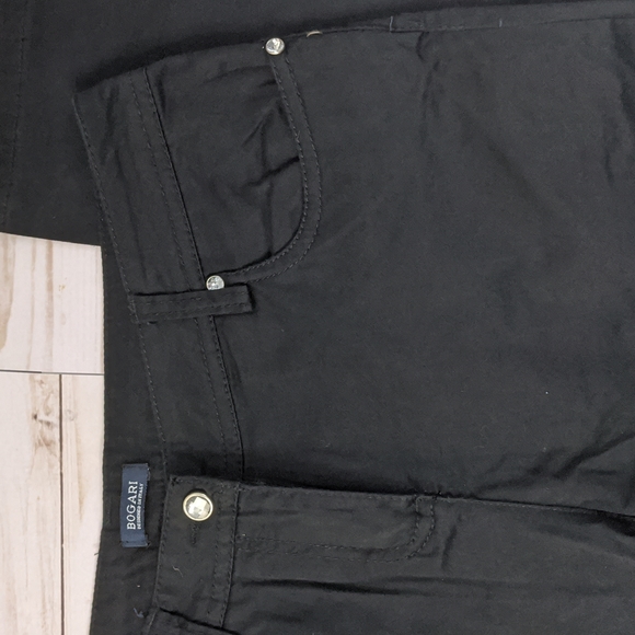 Bogari Designed in Italy Casual Cotton Pants Black Size 4 - Picture 9 of 11